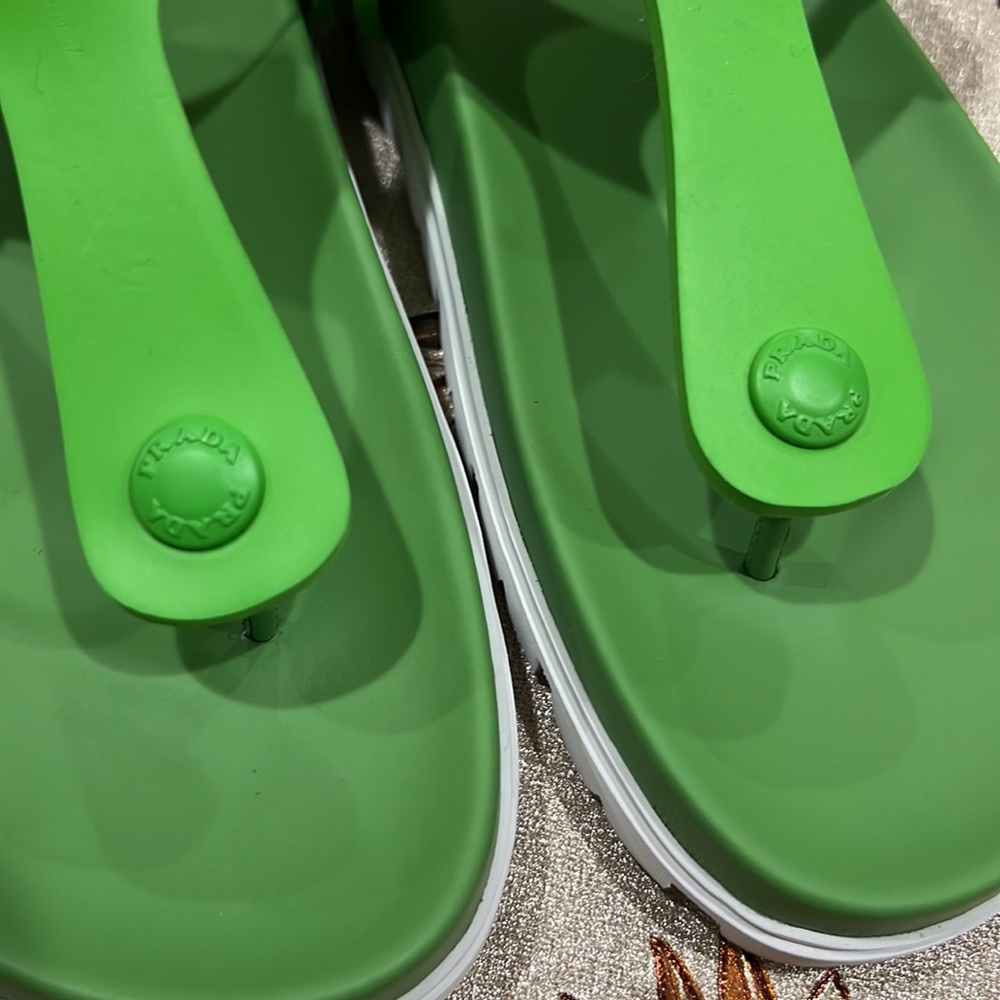PRADA Rubber Thong Sandals - Picture 6 of 14